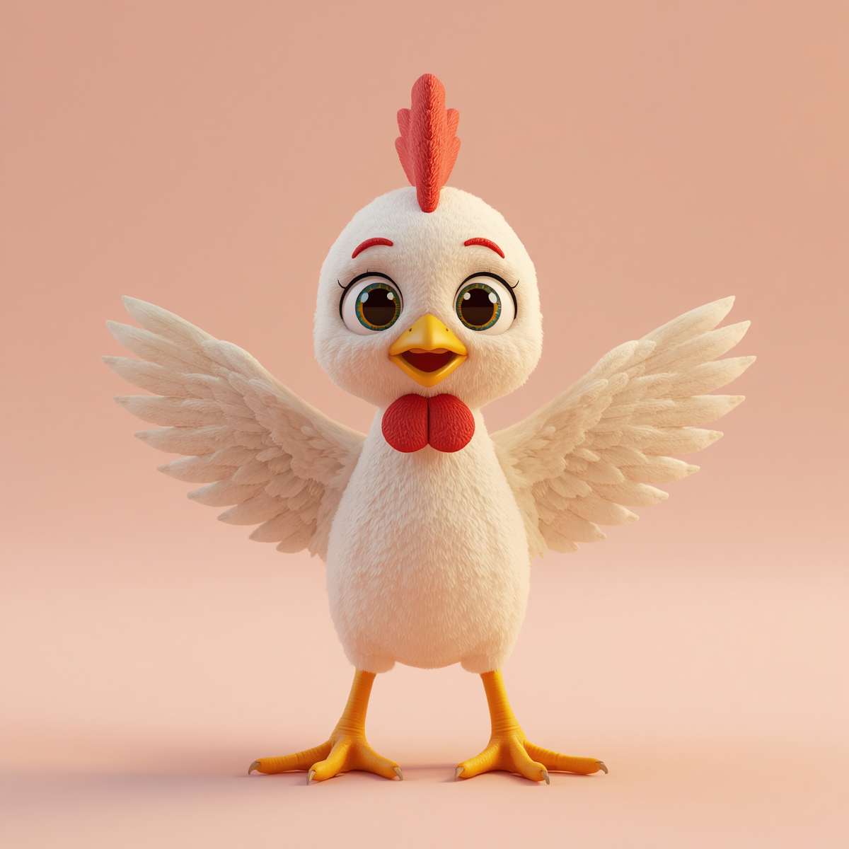 Stylized chicken render